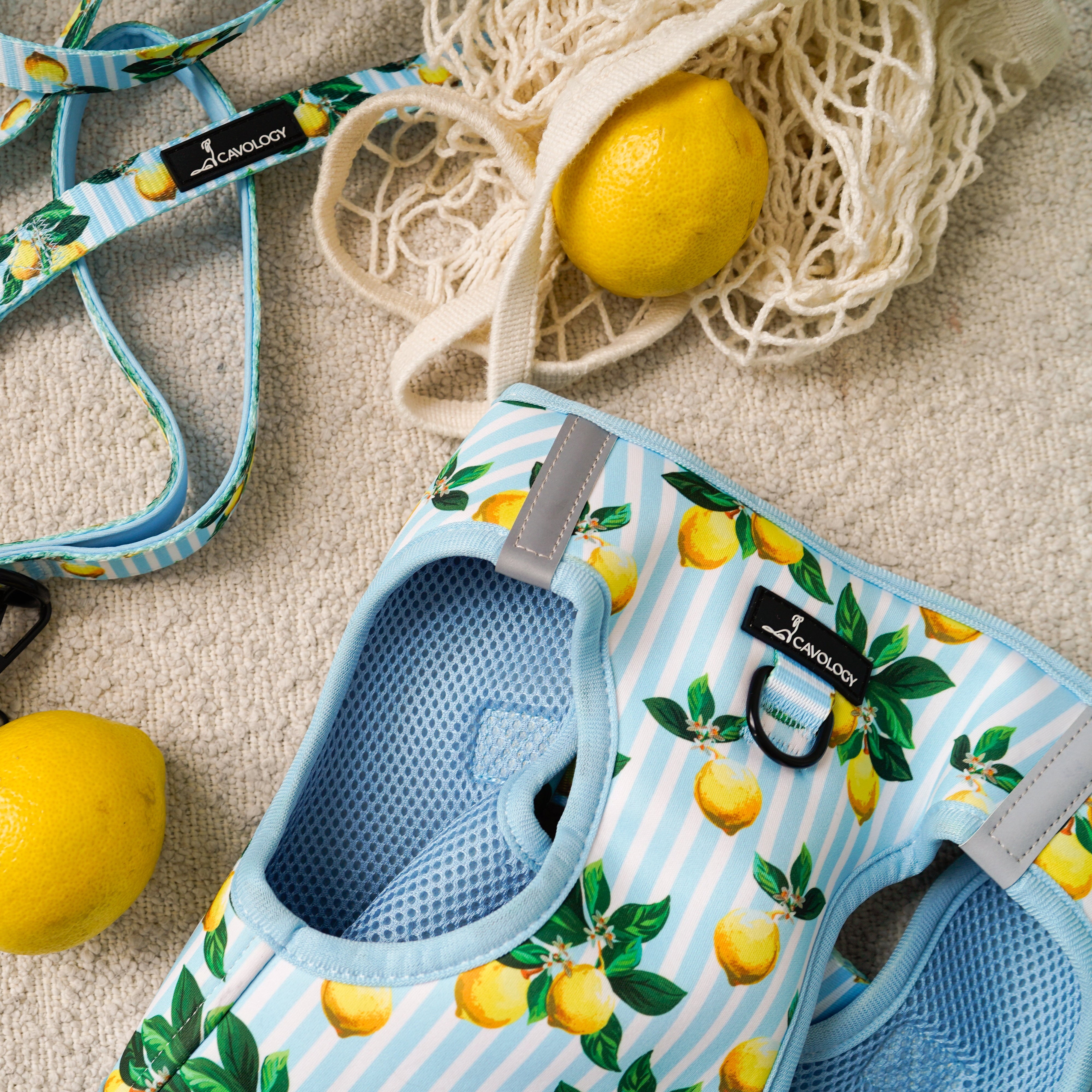 VEST STEP IN HARNESS - Limoncello Lemons