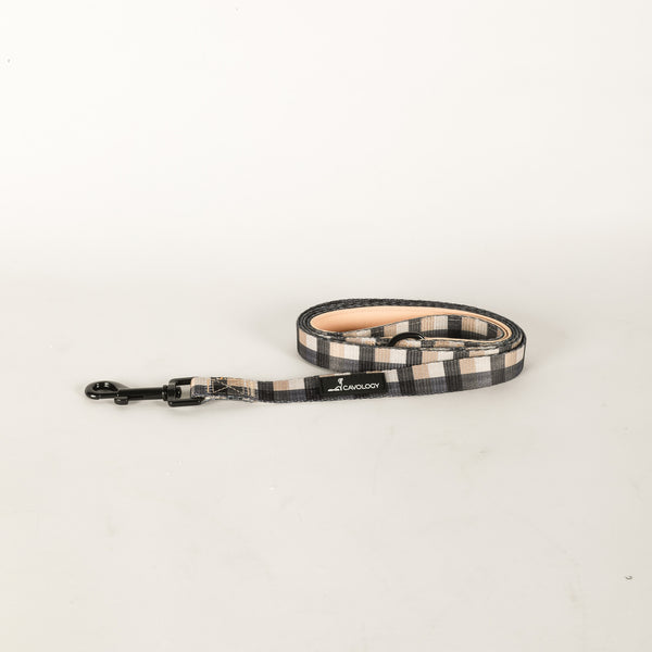 LEASH - Buffalo Plaid Beige Cafe Latte