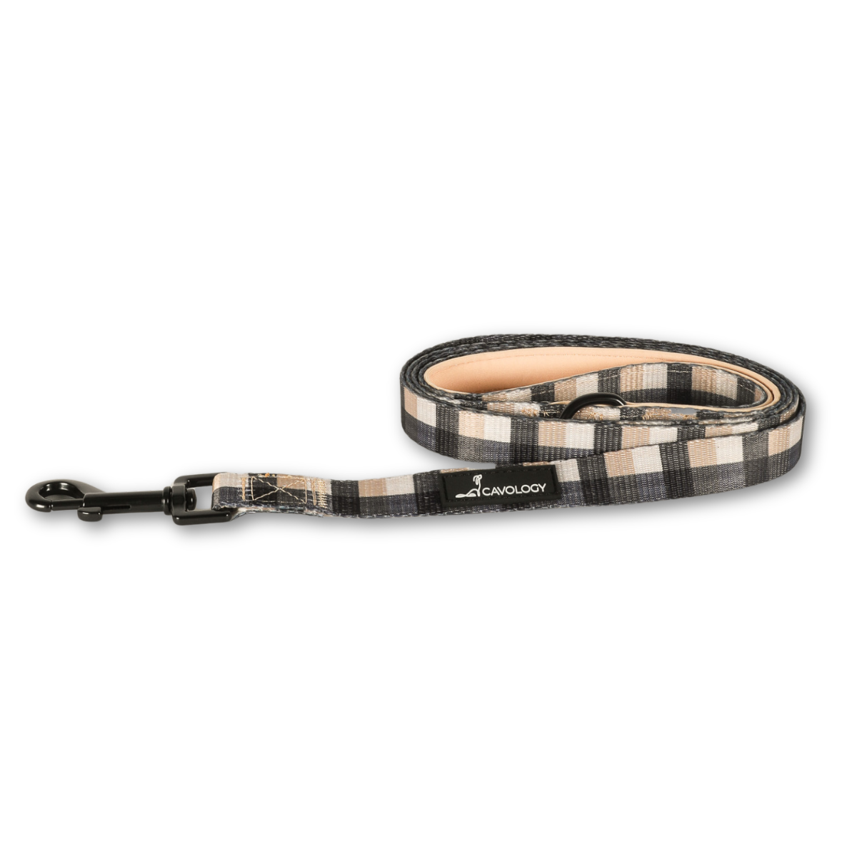 LEASH - Buffalo Plaid Beige Cafe Latte
