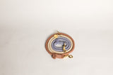 DOG LEASH HANDS FREE COTTON ROPE - Ombré Tan White Blue
