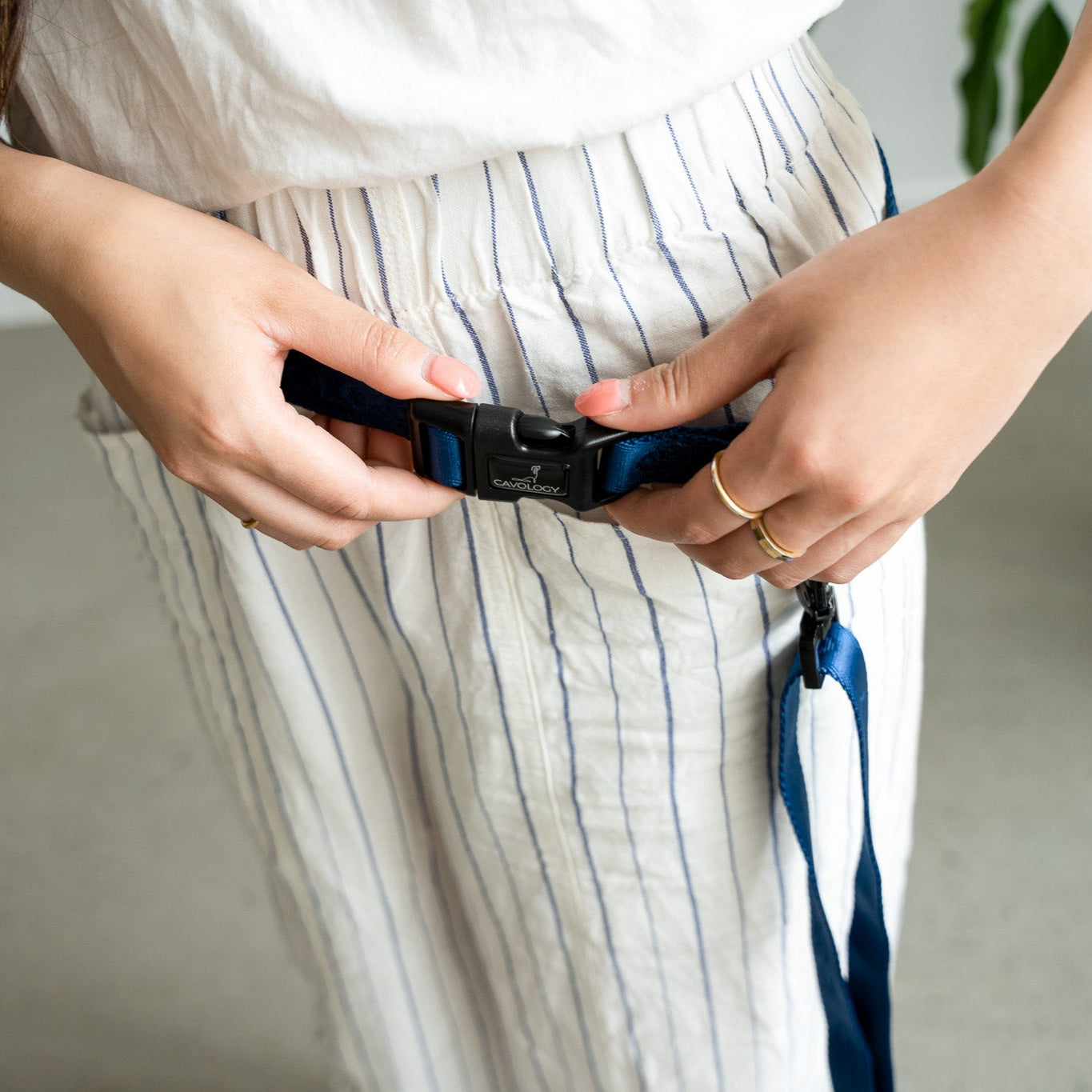 4-in-1 Hands-Free Dog Leash NAVY BLUE | Convertible Waist & Crossbody Walking Leash for Dog Parents