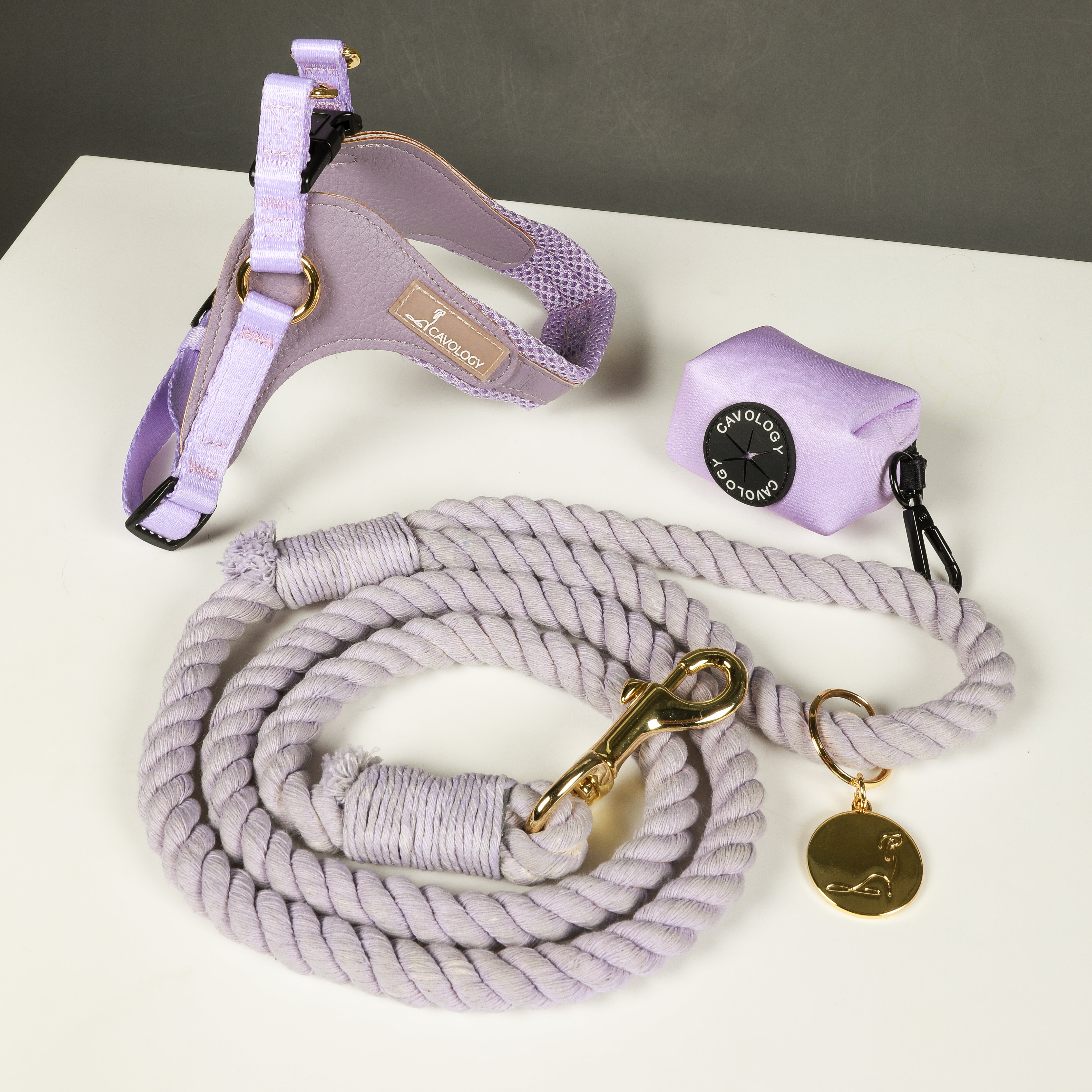 ROPE LEASH - Baby Lavender