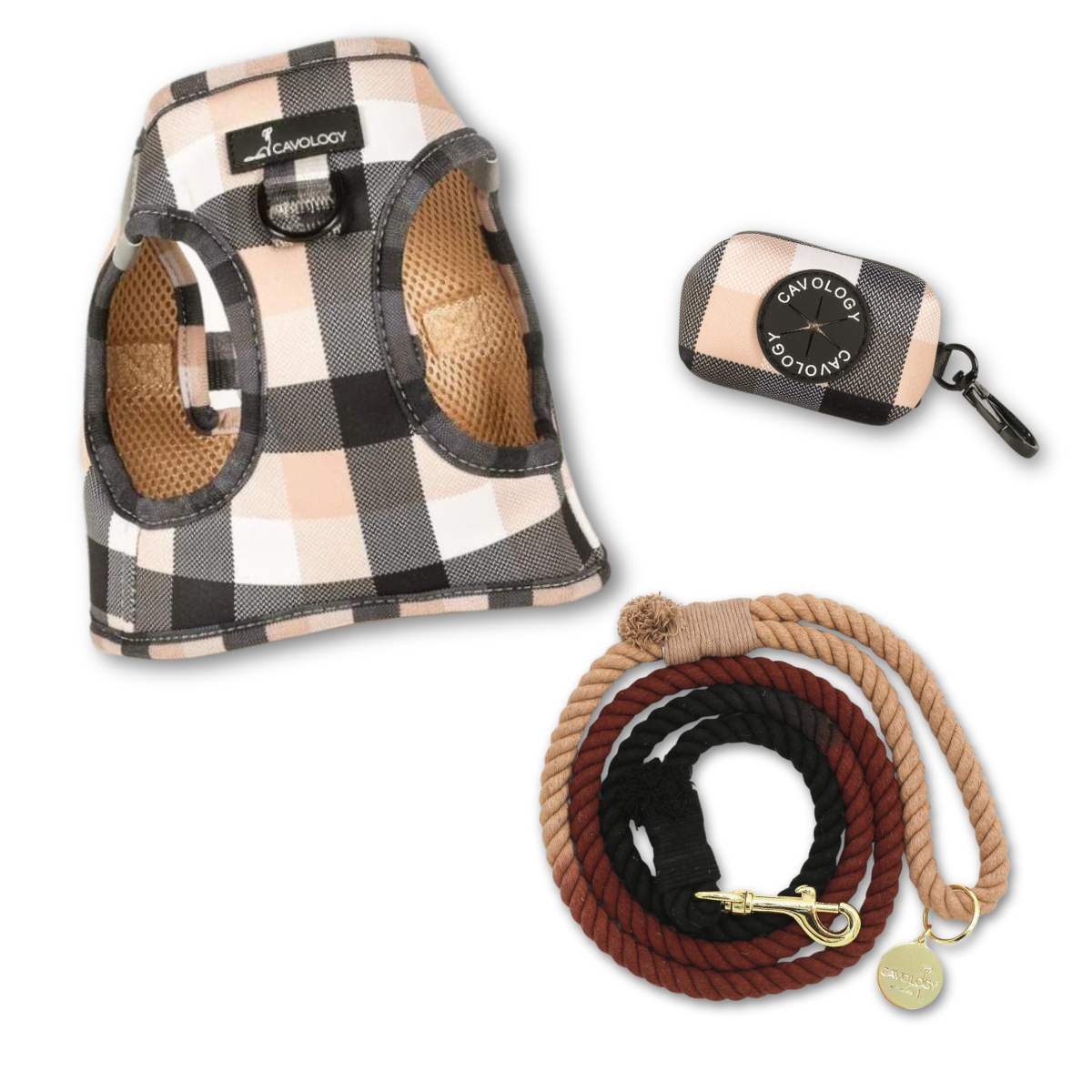 ROPE LEASH BUNDLE - Cafe Latte