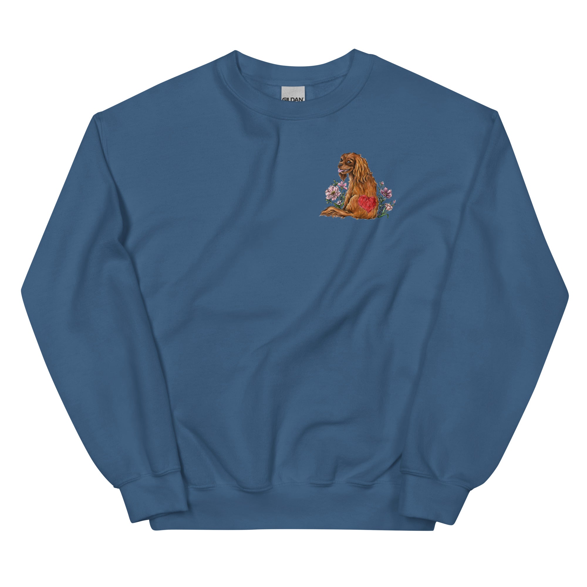 Spring Cavalier King Charles Spaniel Ruby Unisex Sweatshirt