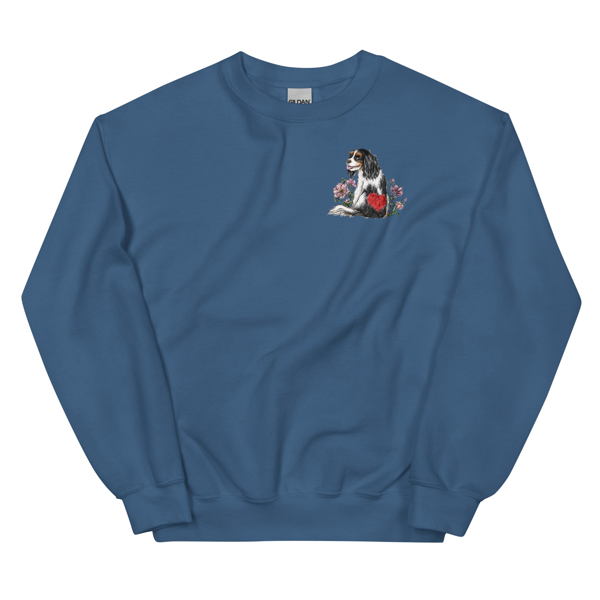 Spring Cavalier King Charles Spaniel Tricolor Unisex Sweatshirt