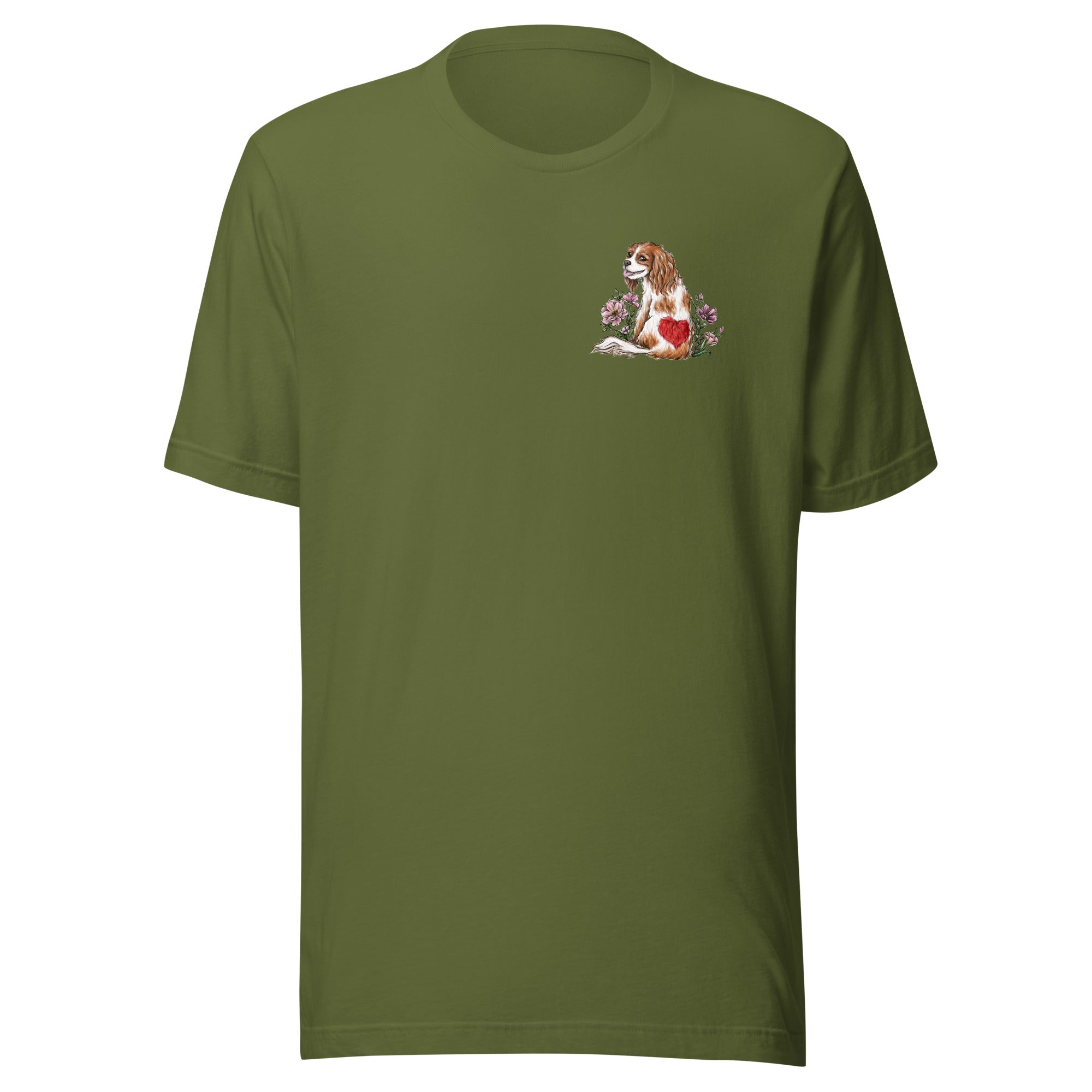 Spring Cavalier King Charles Spaniel Blenheim T-shirt