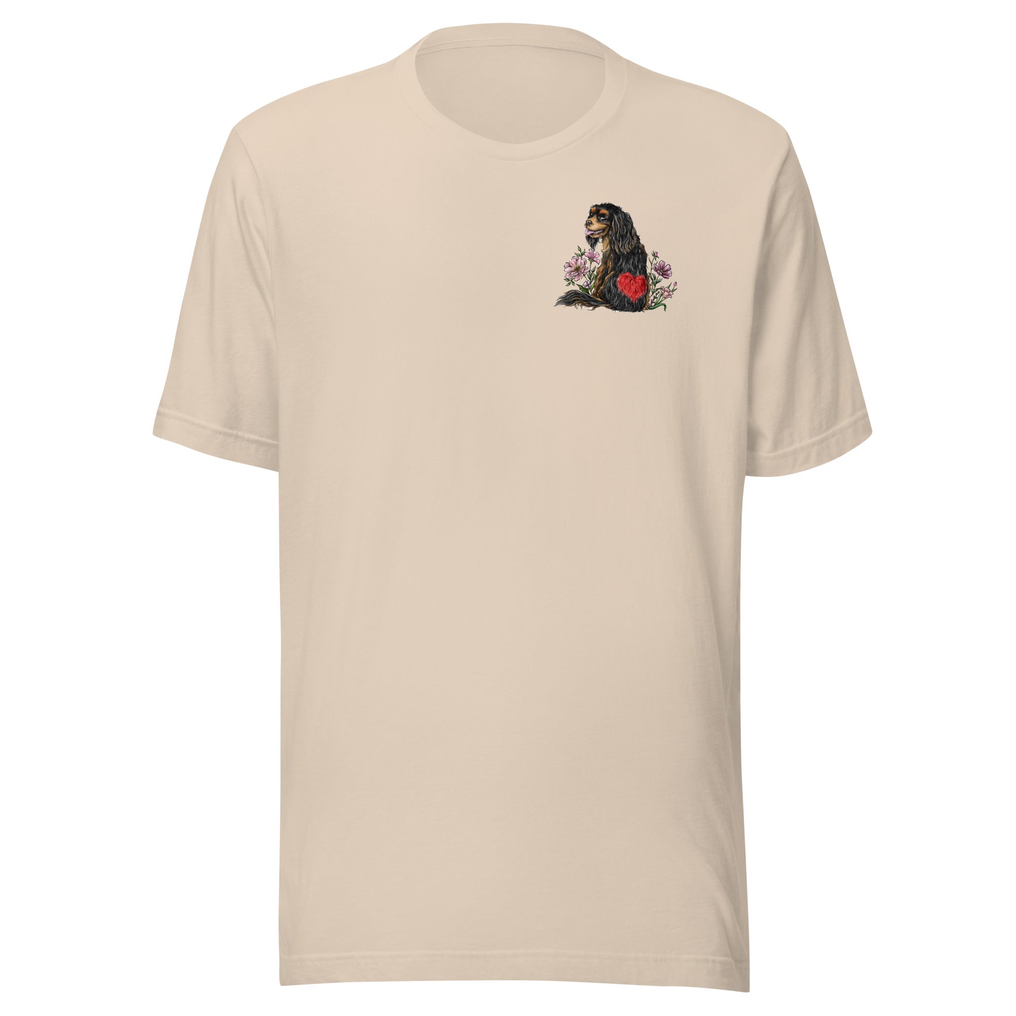 Spring Cavalier King Charles Black & Tan Unisex T-shirt