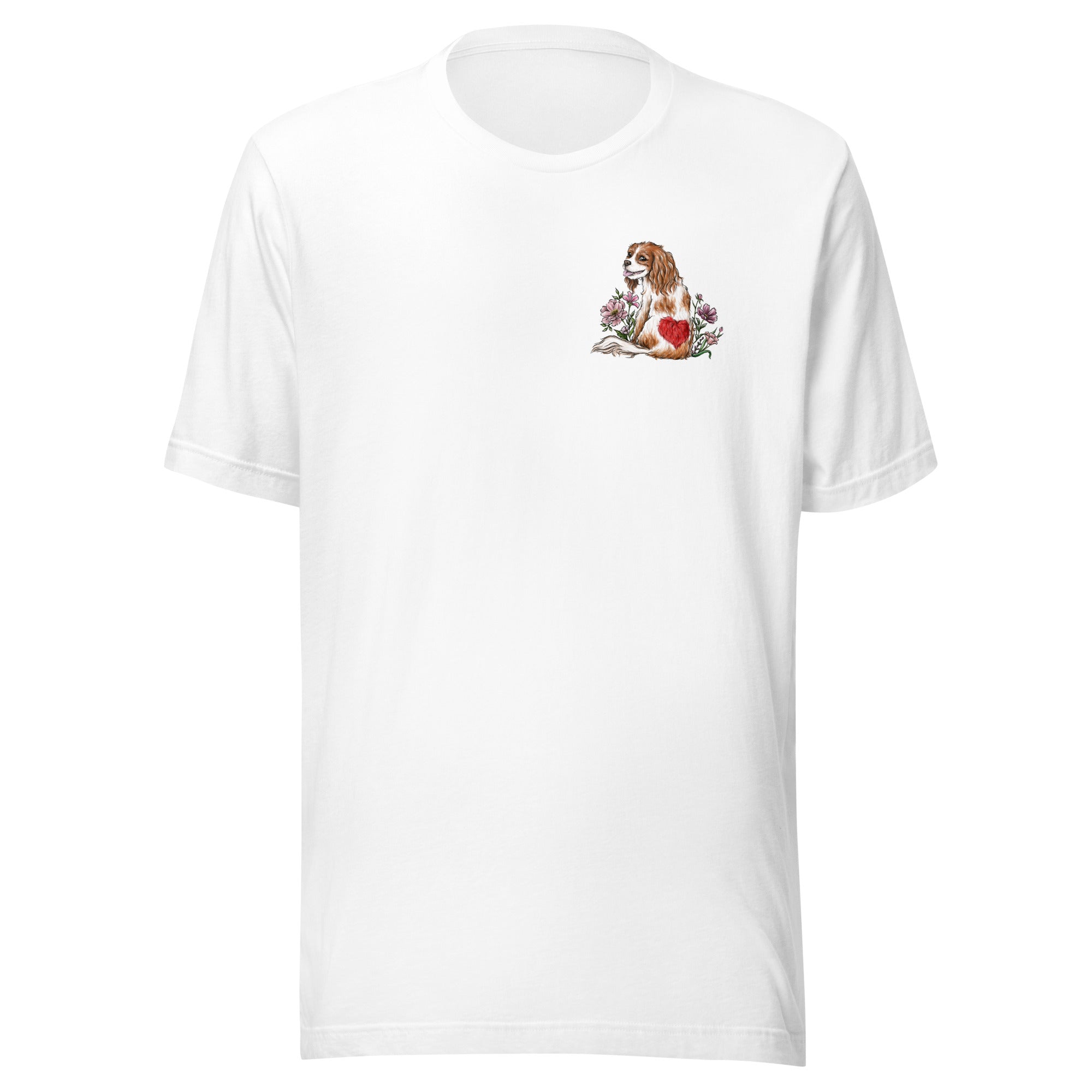 Spring Cavalier King Charles Spaniel Blenheim T-shirt