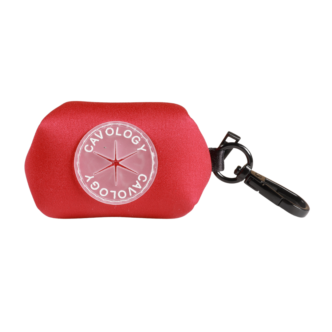 WASTE BAG DISPENSER - CHERRY RED