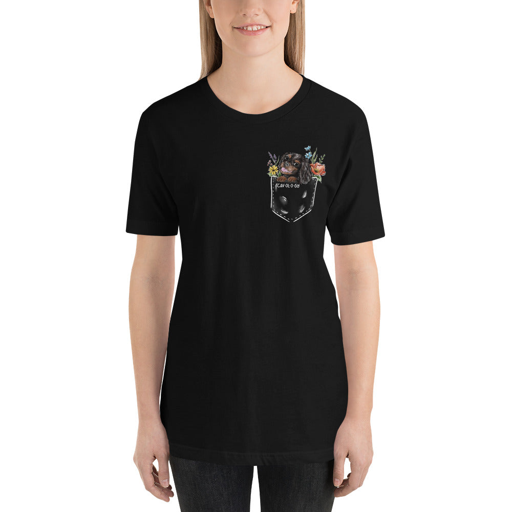 CAV IN POCKET (black and tan) Black T-Shirt