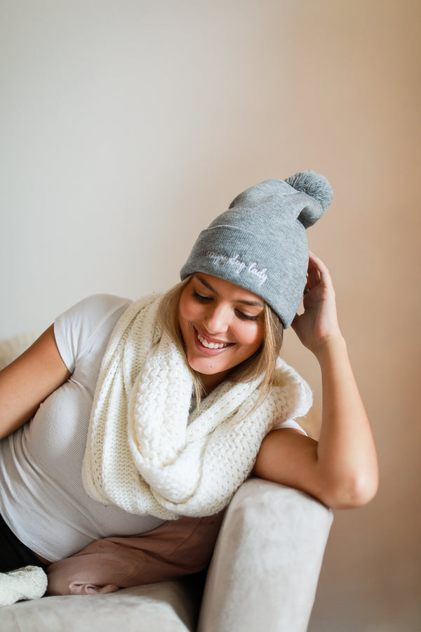 POM POM BEANIE - Crazy Dog Lady