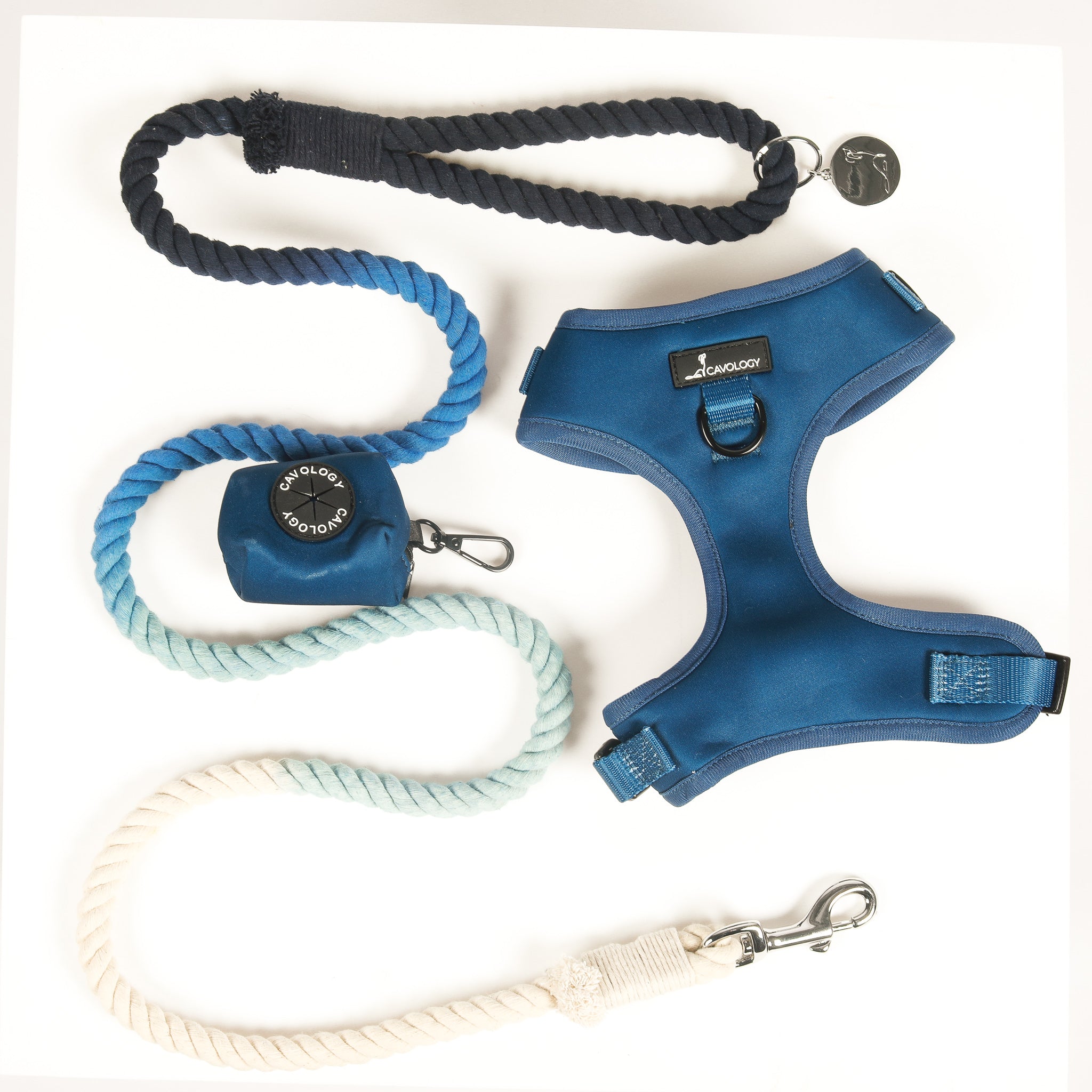 DOG ROPE LEASH BUNDLE - Navy Blue Zermatt