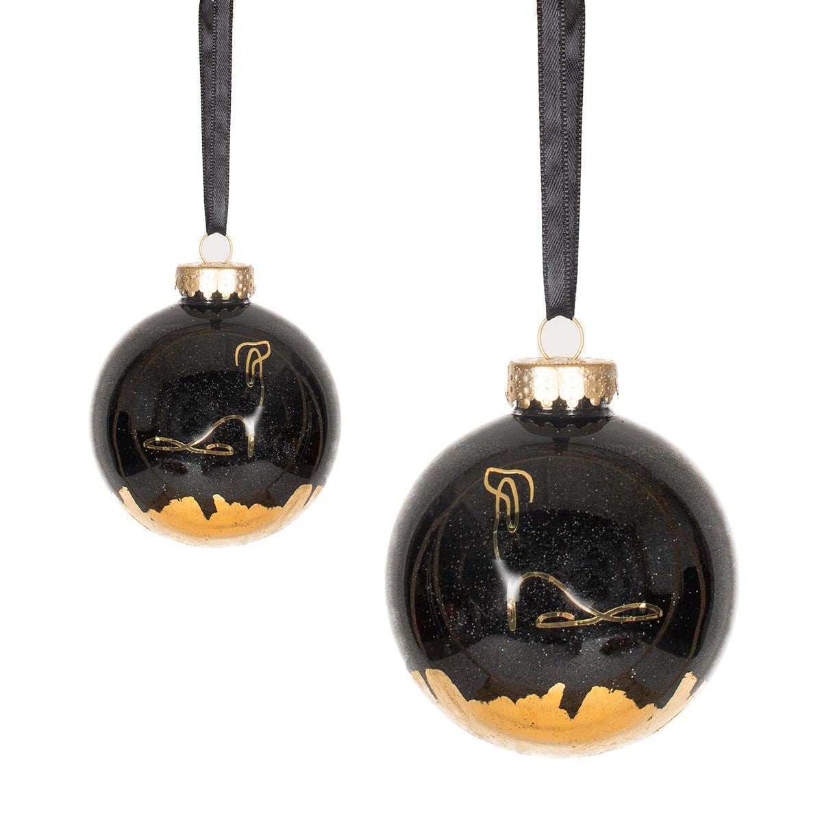 ORNAMENT - BLACK AND GOLD