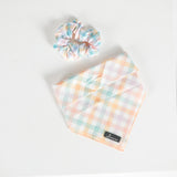 BANDANA + SCRUNCHIE SET - Spring Plaid