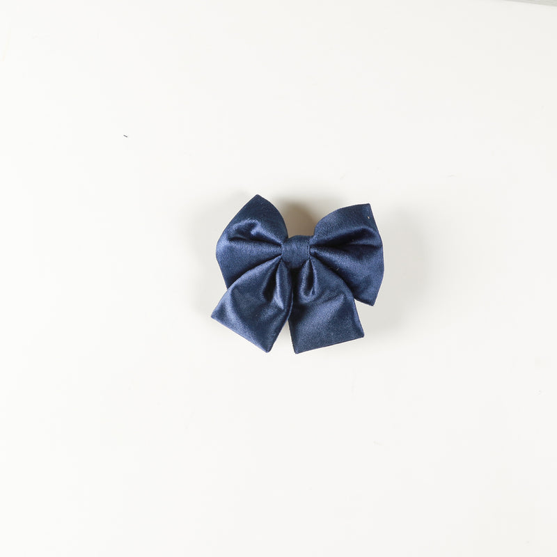 DOG BOW TIE - Blue Velvet
