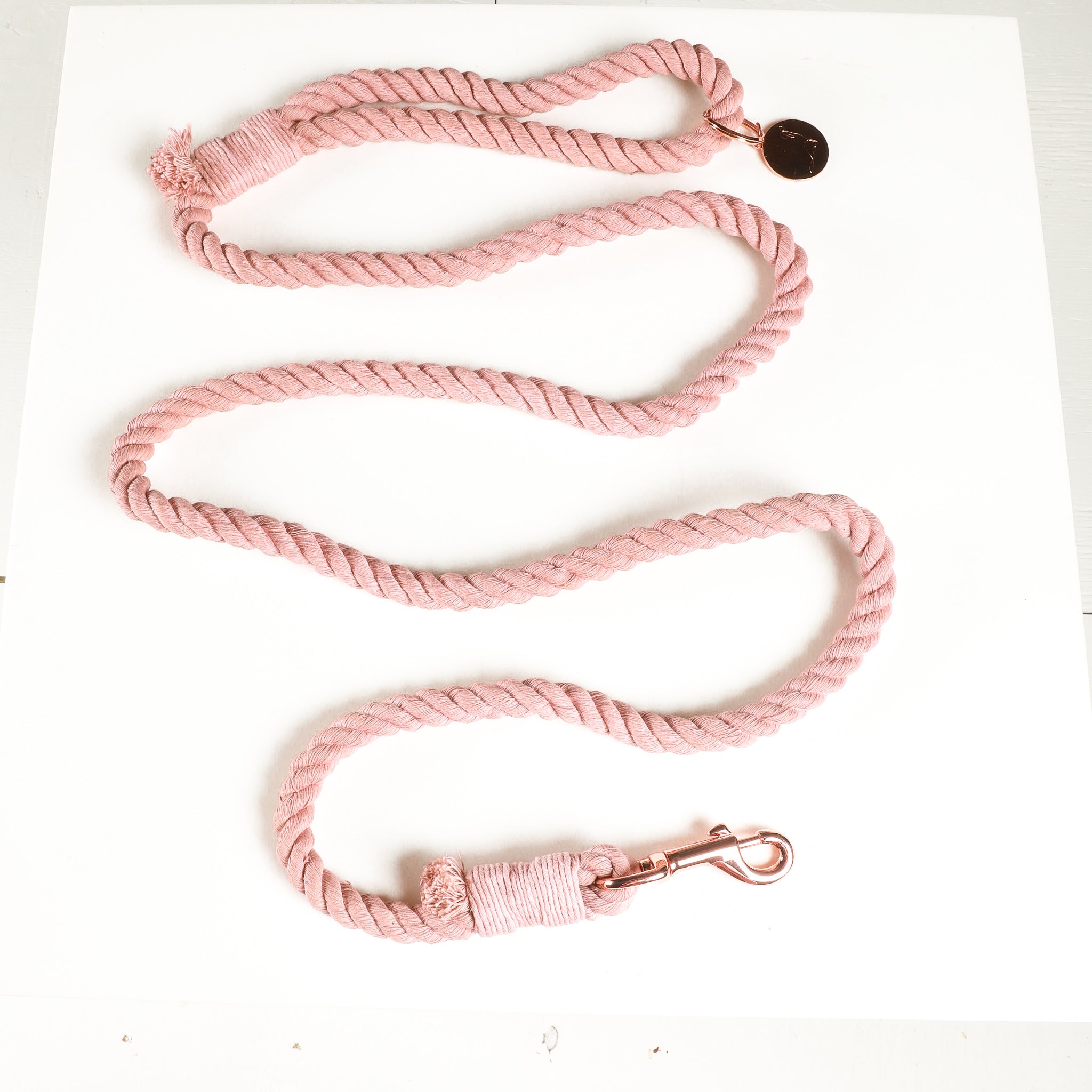 ROPE LEASH - Pink Velvet