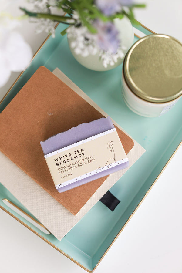 DOG SHAMPOO BAR - White Tea Bergamot