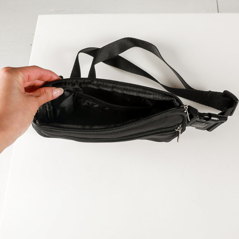 FANNY PACK DOG MOM BAG BLACK
