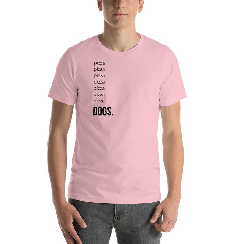 Pizza and Dogs Short-Sleeve Unisex T-Shirt