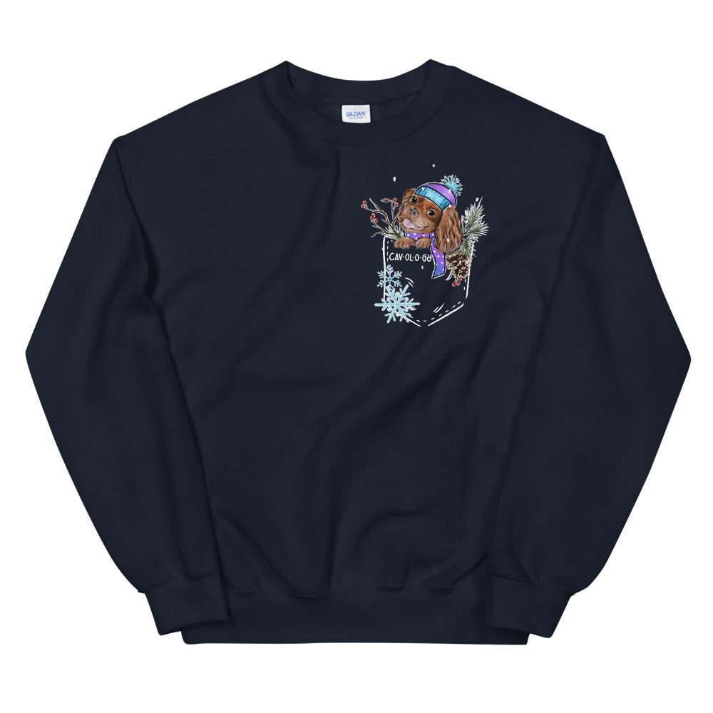 SNOW CAV SWEATSHIRT (ruby)