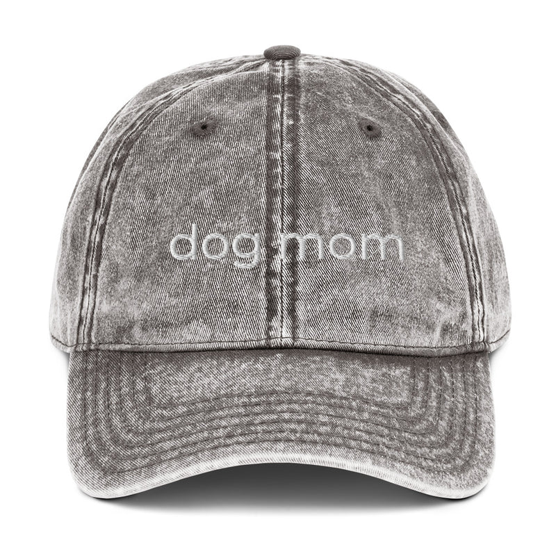Dog Mom Vintage Cotton Twill Cap
