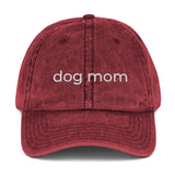 Dog Mom Vintage Cotton Twill Cap