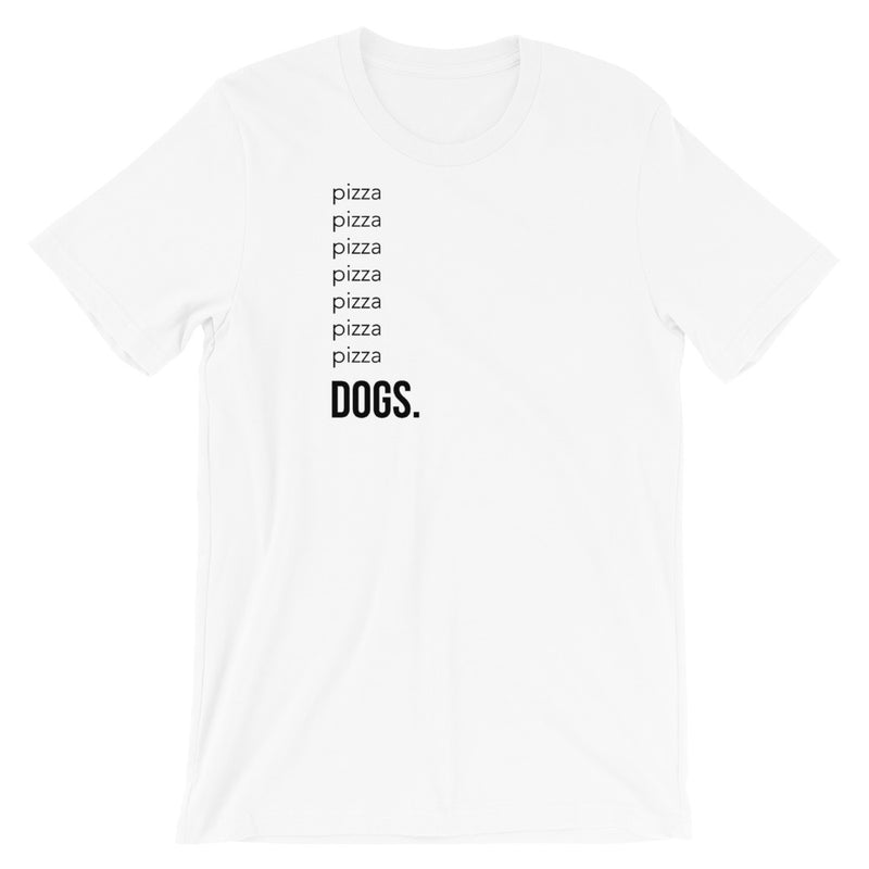 Pizza and Dogs Short-Sleeve Unisex T-Shirt