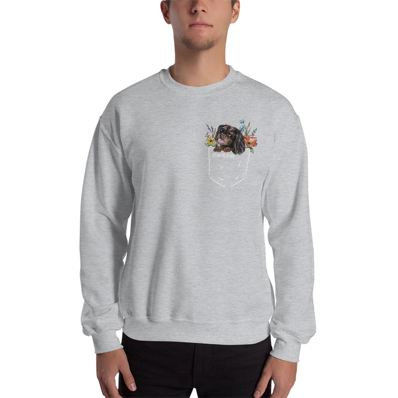 CAV IN POCKET (black&tan) Unisex Sweatshirt