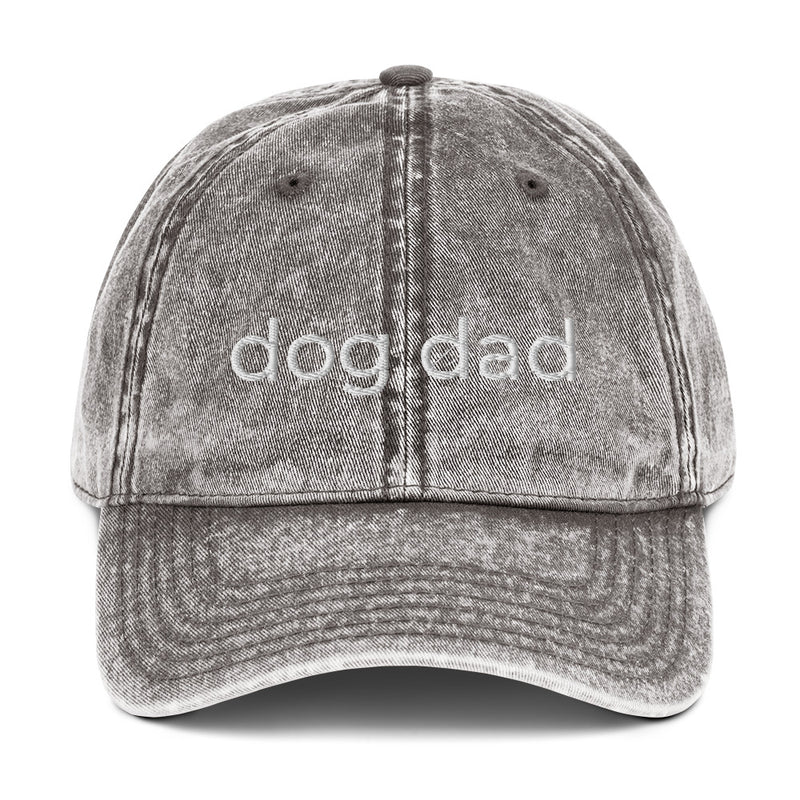 Dog Dad Vintage Cotton Twill Cap