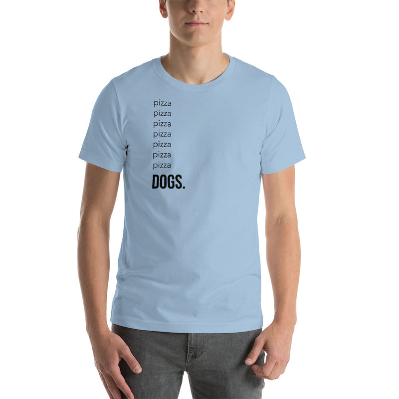 Pizza and Dogs Short-Sleeve Unisex T-Shirt