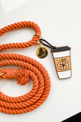 ROPE LEASH - ORANGE Pumpkin Spice