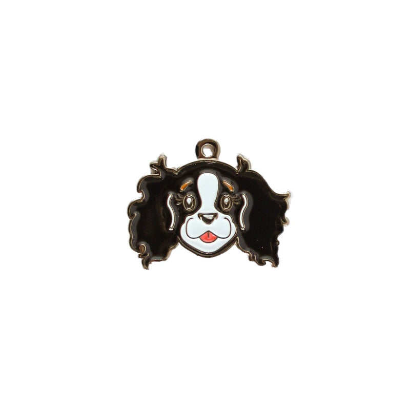 Cavalier King Charles face charm | TRICOLOR