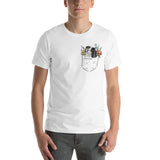 CAV IN POCKET (tricolor) White T-Shirt