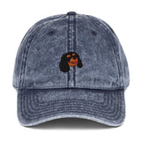 Cap - Embroided Black & Tan